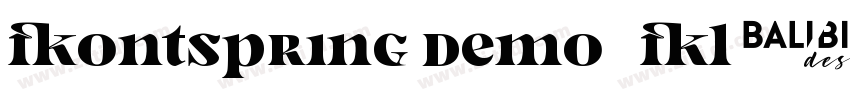 FONTSPRING DEMO   Fl字体转换